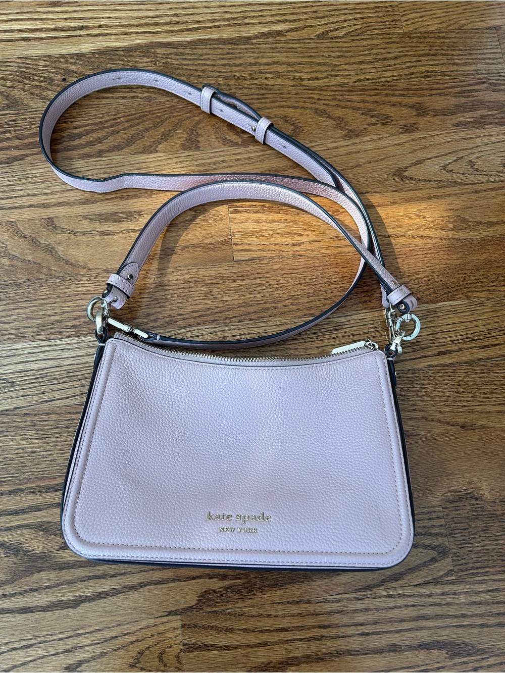 kate spade Hudson medium convertible Blush Pink Leather Crossbody Bag